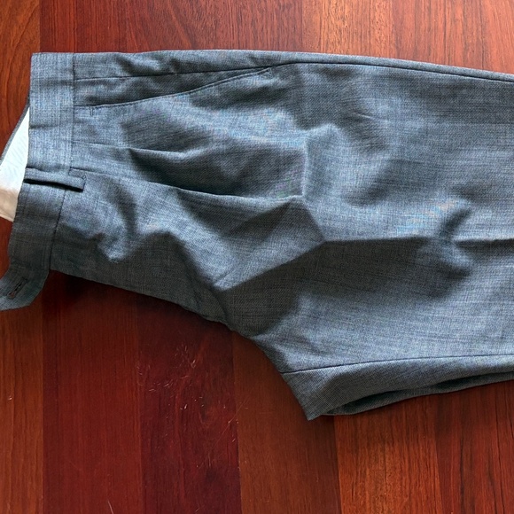 Classic Charcoal Gray 100% Wool Dress Trousers - Size 32 x 30 - Picture 7 of 12